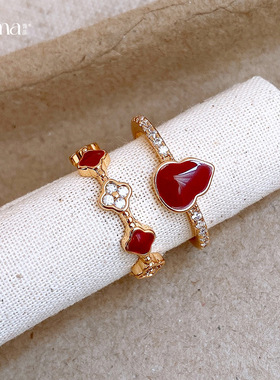 新中式锆石滴油葫芦戒指