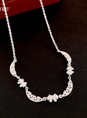 韩系甜美小香风蝴蝶结项链