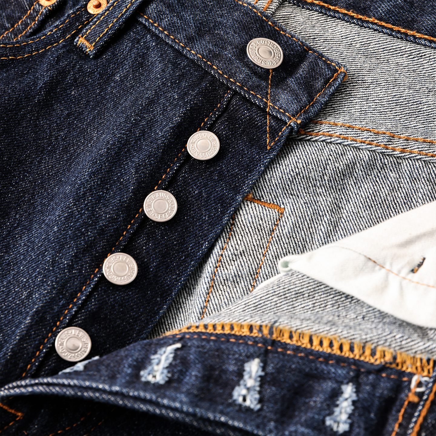 阿瞳牛社正品Levis李维斯501水洗原色宽松中腰直筒牛仔裤男士长裤