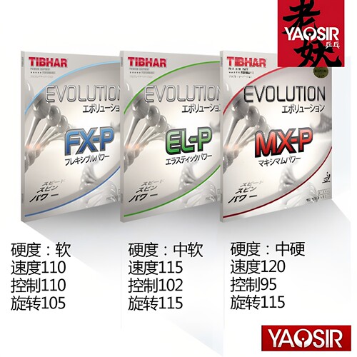TIBHAR挺拔变革ELP FX芯MXS EL-S内能乒乓球反胶套胶国变MXP - 图0