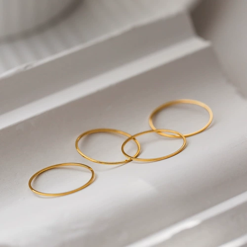 Изысканное небольшое дизайнерское модное кольцо, не выцветает, простой и элегантный дизайн