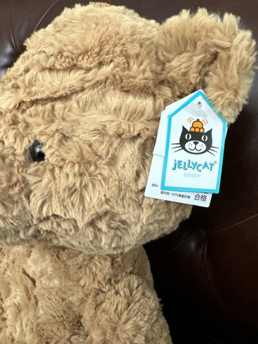 英国Jellycat Bumbly Bear香槟熊仔笨笨熊小熊胖胖熊毛绒公仔玩具-图1