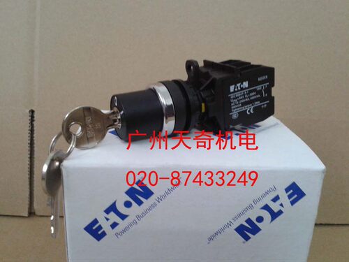 正品全新EATON伊顿三档自复位钥匙开关 A22-RS3-KMS1-A4/K11 /20 - 图1