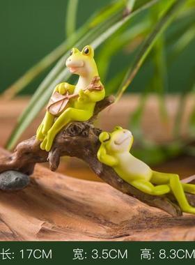 礼物青蛙苔藓微景观树脂摆件创意