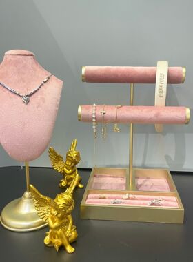 新款饰品展示架金属首饰架高级感轻奢项链耳饰手链展示摆台收纳
