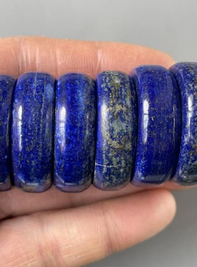 宝石小屋原矿纯天然蓝色阿富汗青金石扳指/戒指内径22mm