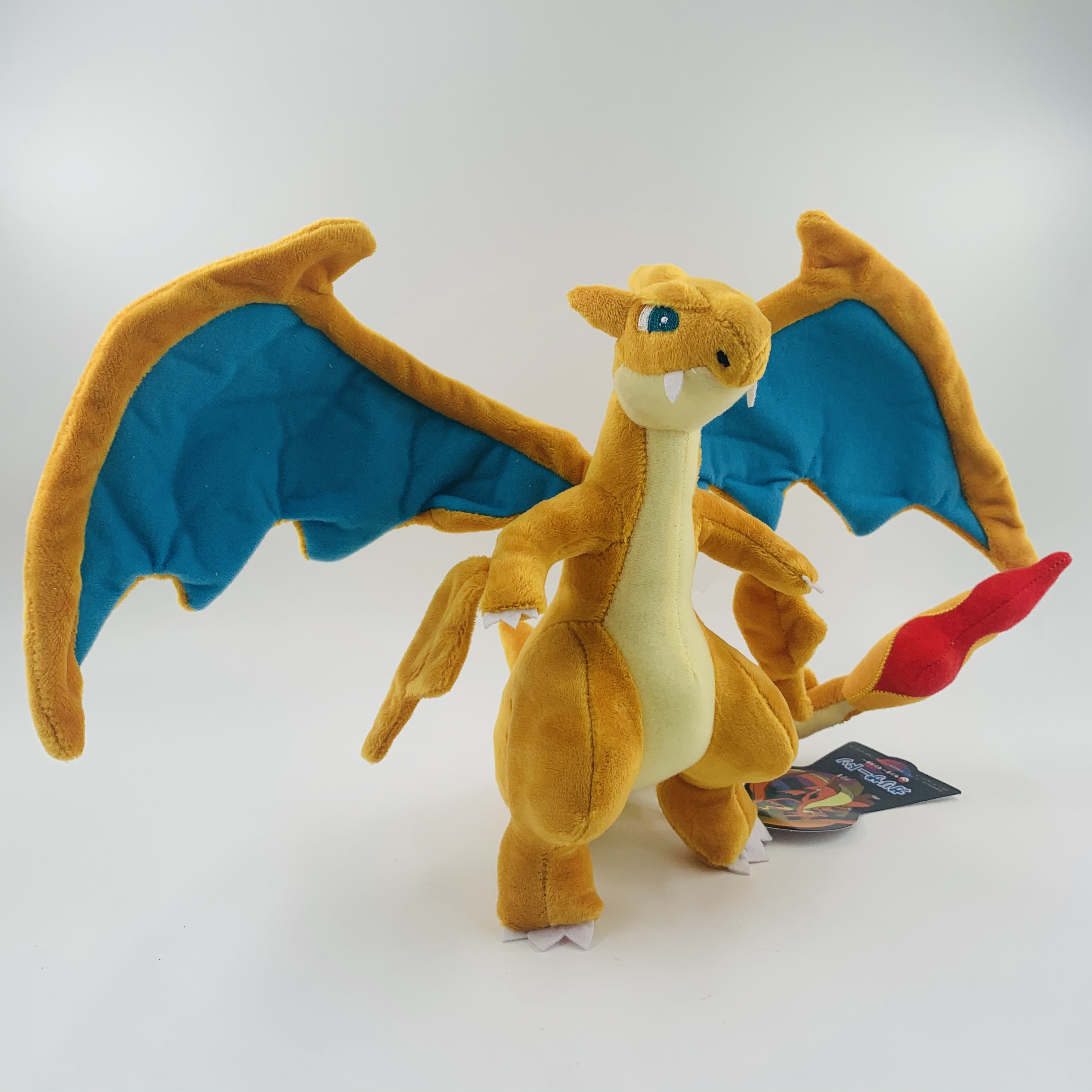 23cm 大号 百万 XY版 喷火龙 黄色 蓝色 小火龙进化版 毛绒公仔 - 图1