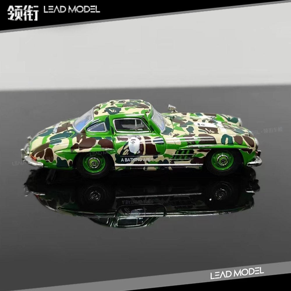 预订|Mercedes Benz 300SL 迷彩版 Seeker 1/64 合金 奔驰车模型 - 图1