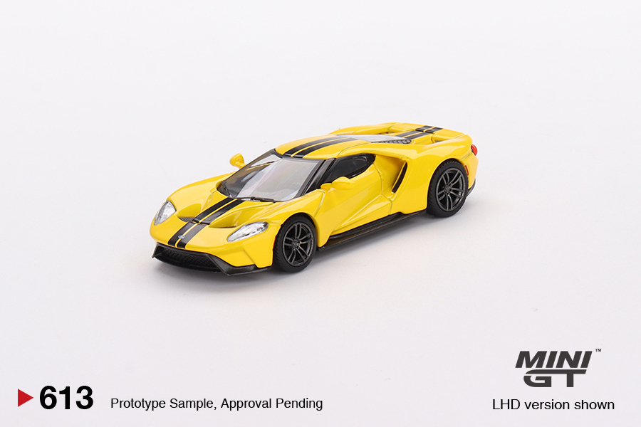 预订|Ford GT Triple Yellow 黄色黑条纹 MINIGT 1/64 福特车模型 - 图1