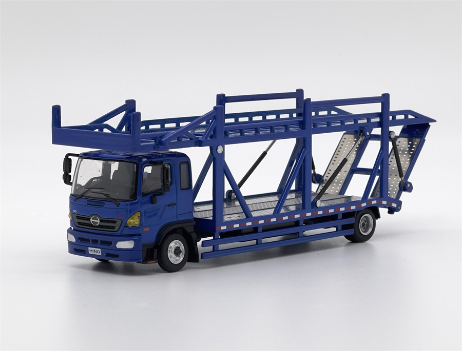 现货|HINO Ranger 日野500 Unique UM 1/64 车模型 Tiny 双层蓝色 - 图3