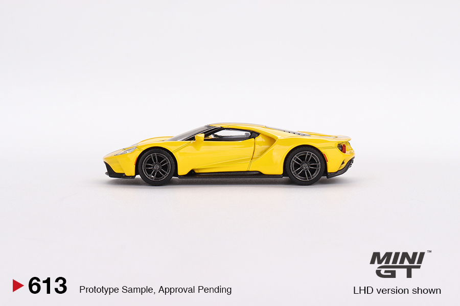 预订|Ford GT Triple Yellow 黄色黑条纹 MINIGT 1/64 福特车模型 - 图2