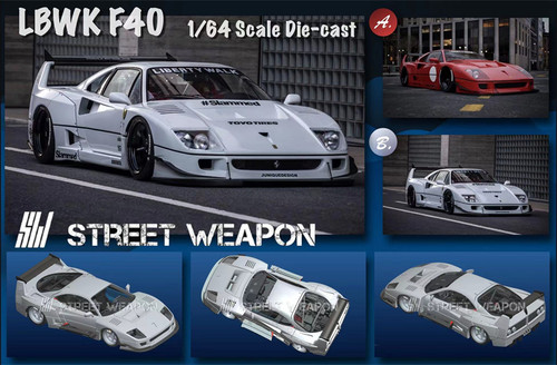 【顺丰】现货|LBWK F40 Street Weapon SW 1/64 宽体改装车模型 - 图0