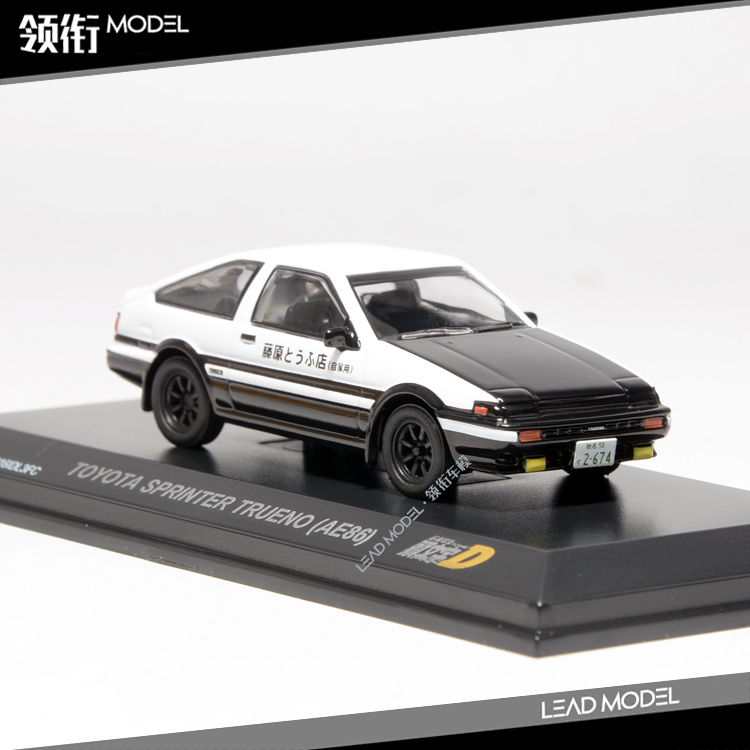 现货|头文字D Sprinter Trueno AE86黑盖 KYOSHO京商 1/64车模型-图0