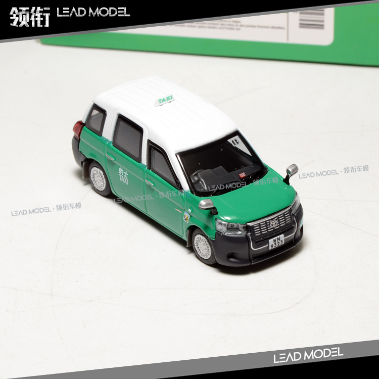 现货|香港出租车模型 丰田 绿色 Hybrid Taxi MODEL ONE 1/64 - 图2