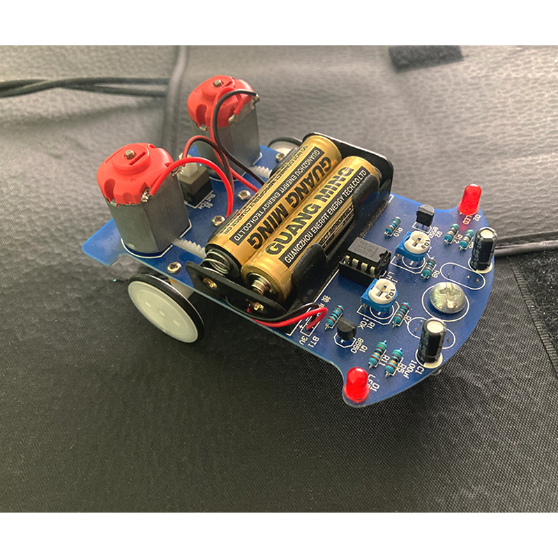 D2-5智能循迹小车套件自动感应式巡线实验教学小制作焊接DIY散件 - 图2
