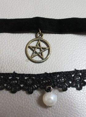 欧美风复古做旧派对镂空缎带手链