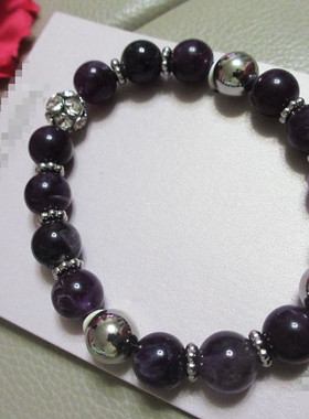 出口外贸饰品欧美时尚百搭派对镶钻圆珠串珠弹力手链手串