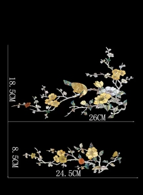 水转印烫金款上海大盟水移画螺钿贴画玻璃陶瓷光滑平面都能贴