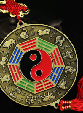 合金八卦镜门口平镜子门厅平面镜