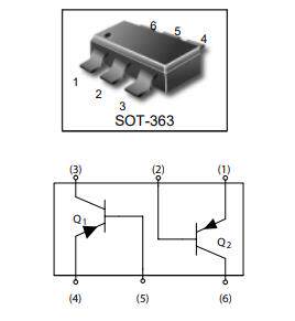 LBC846BDW1T1G 通用晶体管三极管 SC88 1B 65V 100mA 乐山电子LRC