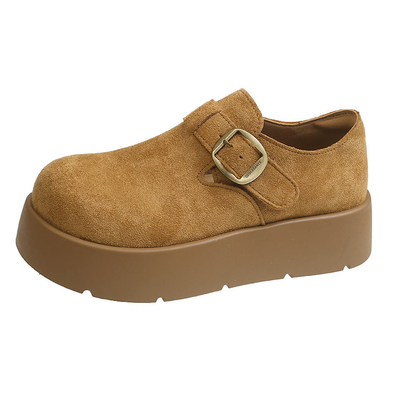 厚底增高勃肯鞋女全包2025春季新款复古一脚蹬显瘦乐福鞋休闲单鞋,淘宝优惠券,粉丝福利购,淘宝优惠卷