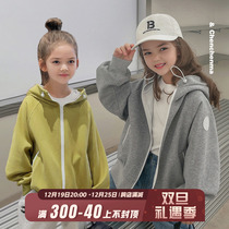 Chens mother girl clothes 2023 Spring and autumn new Han Fan relaxed parent-child dress jacket foreign pistachio female bottling