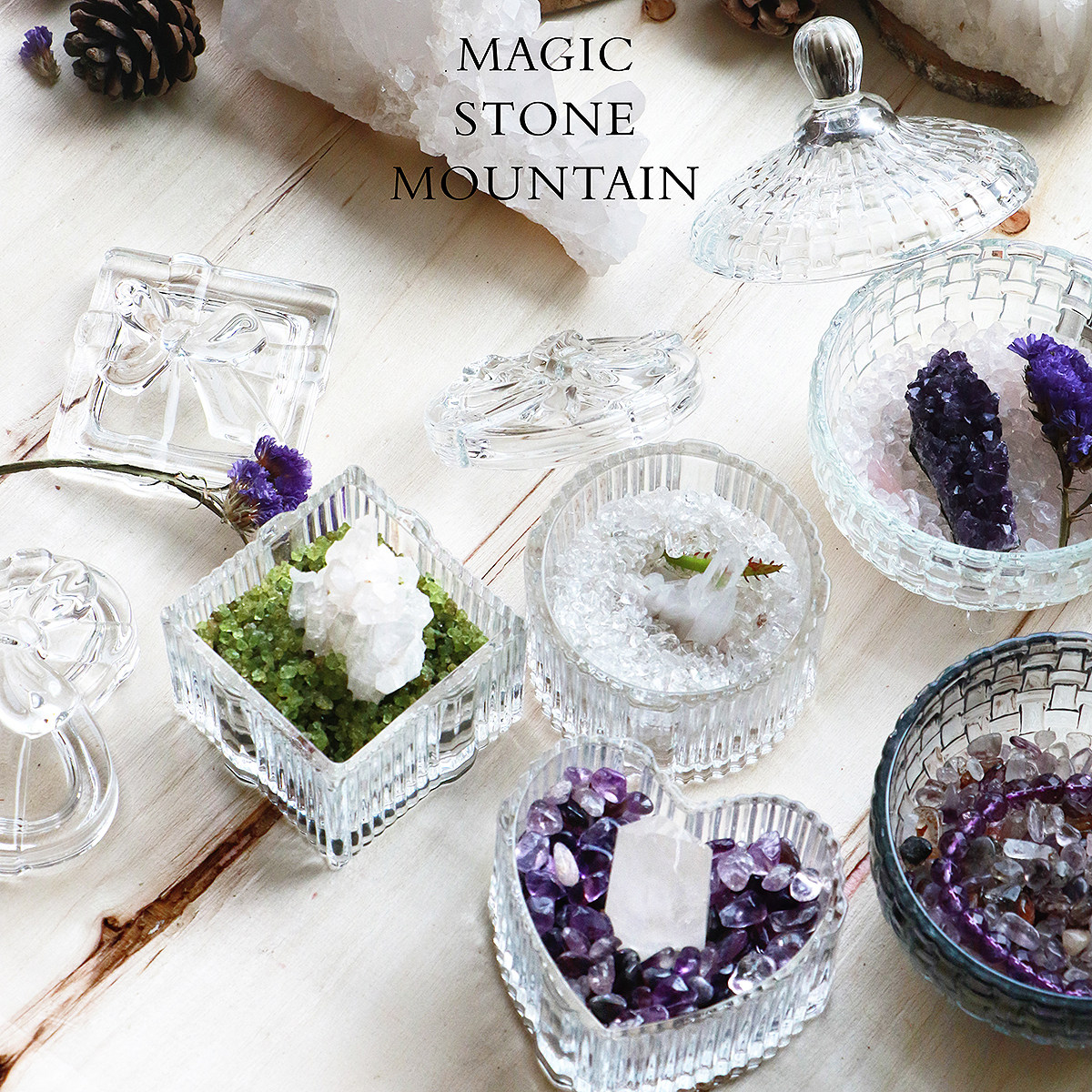 天然白水晶紫水晶粉晶碎石手链消磁石净化消磁罐,淘宝优惠券,粉丝福利购,淘宝优惠卷