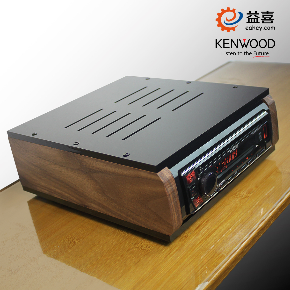 建伍KDC-BT660U专业CD主机改装台式家用发烧级木质书架音箱组合 - 图0