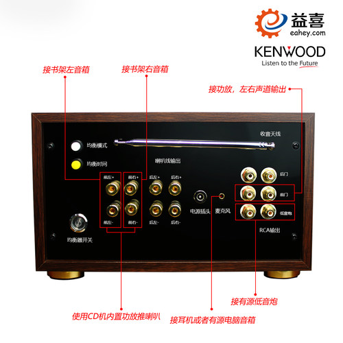 建伍KDC-BT660U发烧专业CD机无损USB蓝牙播放器汽车主机改装家用 - 图2
