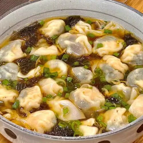 非预制下单现包上海特色皮蛋鲜肉黑皮大馄饨2盒24个速食早餐点心 - 图0