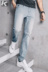 [Thư viện denim KU-JEANS] Quần jeans sáng màu chất liệu mỏng, chân mỏng sọc dài quần nam - Quần jean quần baggy nam Quần jean