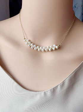 2025新款项链女小众设计感高级轻奢气质百搭锁骨链甲状腺遮疤项链