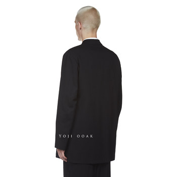 Yohji Yamamoto Embroidered Wool Suit Men's Jacket Dark Show