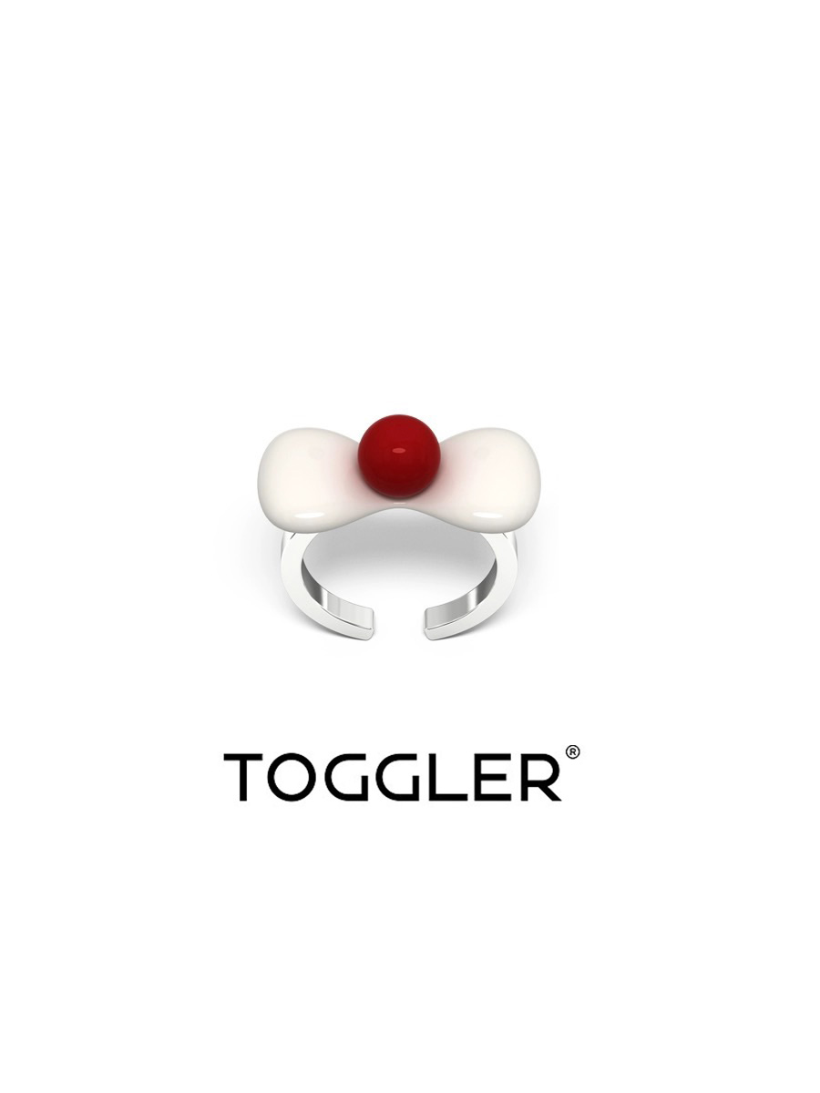 TOGGLER 23AW小小世界系列单蝴蝶结冷珐琅戒指 DOUBLEBOO买手店-图3