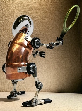 蒸汽朋克办公桌面摆件装饰网球