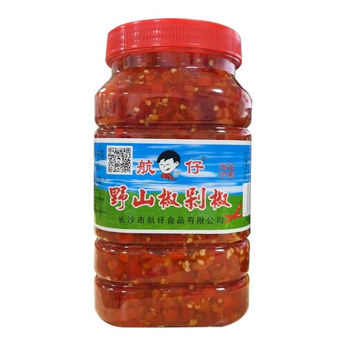湖南特产 航仔乡里剁椒酱1.9kg 炒菜手剁碎辣椒 拌粉拌面鲜辣椒 - 图3