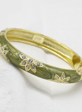 复古掐丝水钻礼物景泰蓝手镯包邮