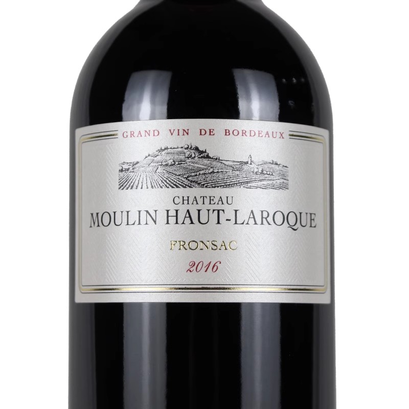 神之水滴小风车酒庄红酒 Chateau Moulin Haut Laroque 2016年-图0