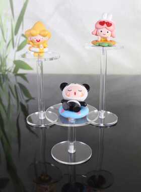 多层圆型亚克力透明展示架