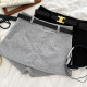 ແອວສູງ slimming slit culottes ສະຫມໍ່າສະເຫມີ