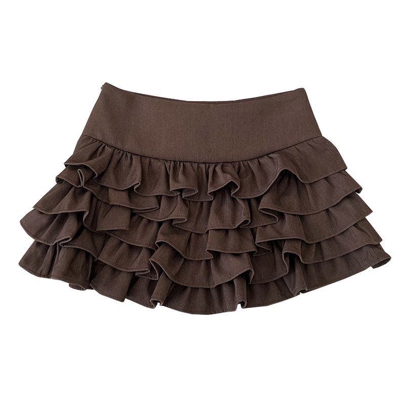 甜美减龄气质百搭多层木耳荷叶边半身裙防走光短裙蛋糕裙a字裙女,淘宝优惠券,粉丝福利购,淘宝优惠卷