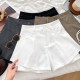 Ruffled high-waist slimming shorts and wide-leg pants