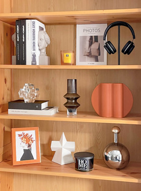 简约现代书柜家居软装饰品摆件