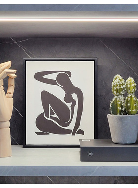 样板间玄关简约风树脂组合挂画