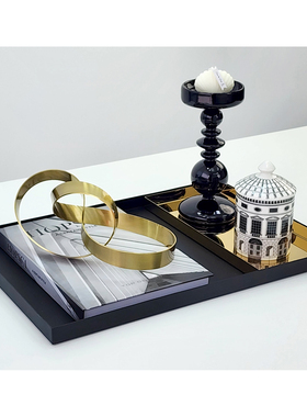 简约现代金属抽象摆件