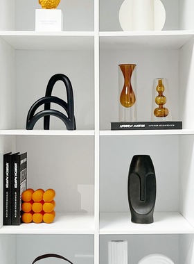 简约现代样板间书柜软装家居饰品