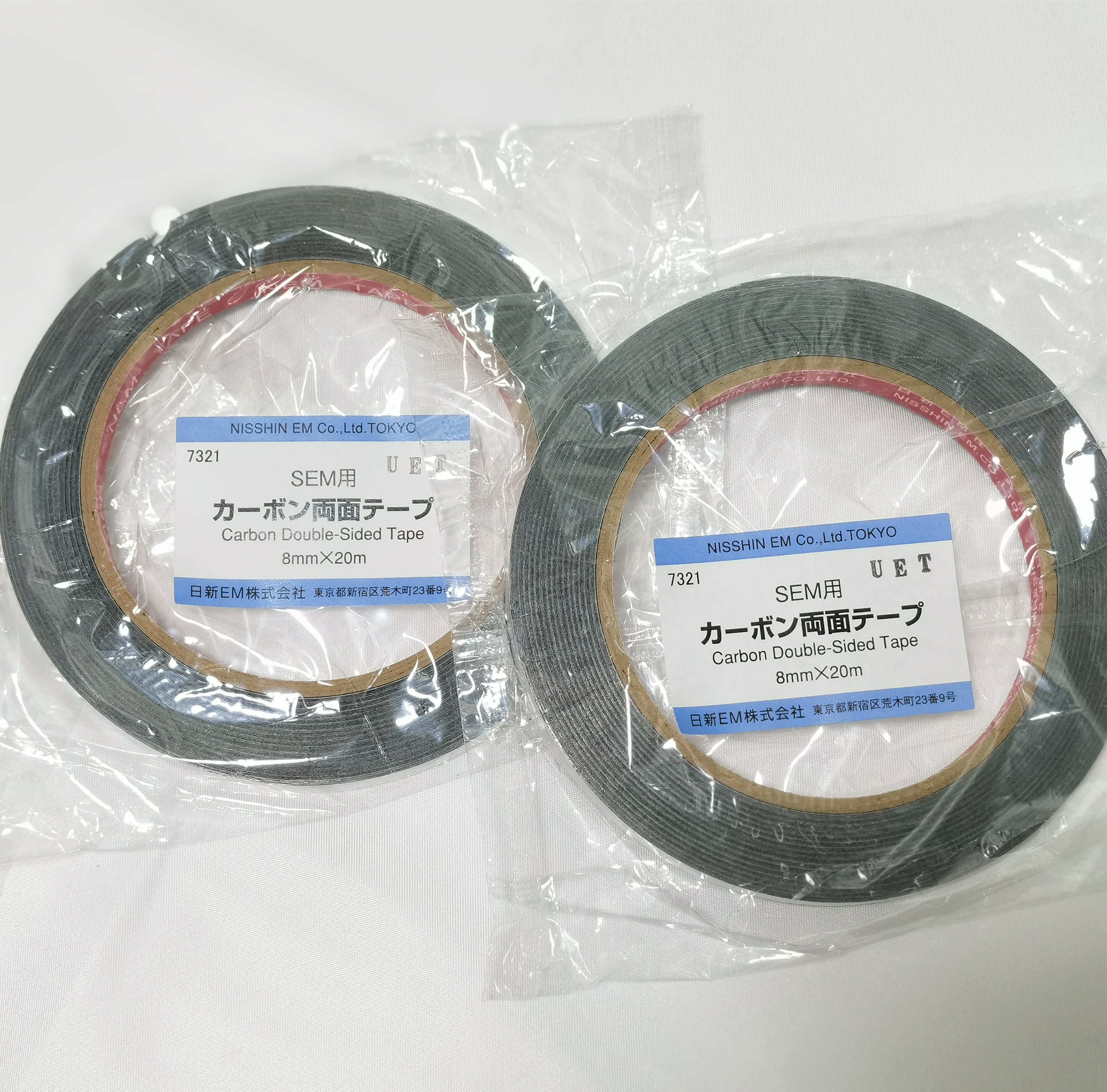 日本原装导电胶带 日新NEM双面碳导电胶带 SEM碳导电5mm 8mm 12mm - 图3