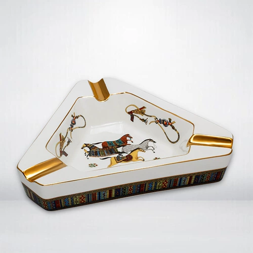 Высококлассная креативная керамическая окрашенная пепельница, курительные принадлежности, европейский стиль