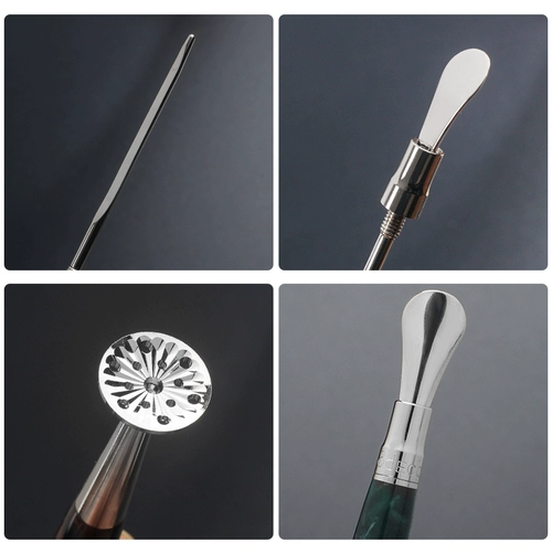 8deco Творческий акриловый двойной удар с иглой, нажимая, портативная тройная тройная, и один дымовой нож Подых анти -пламий для боевых аксессуаров