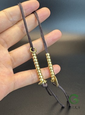 黄铜金刚杵钺记子珠串拨数DIY配饰藏式文玩卡子记手拨佛珠